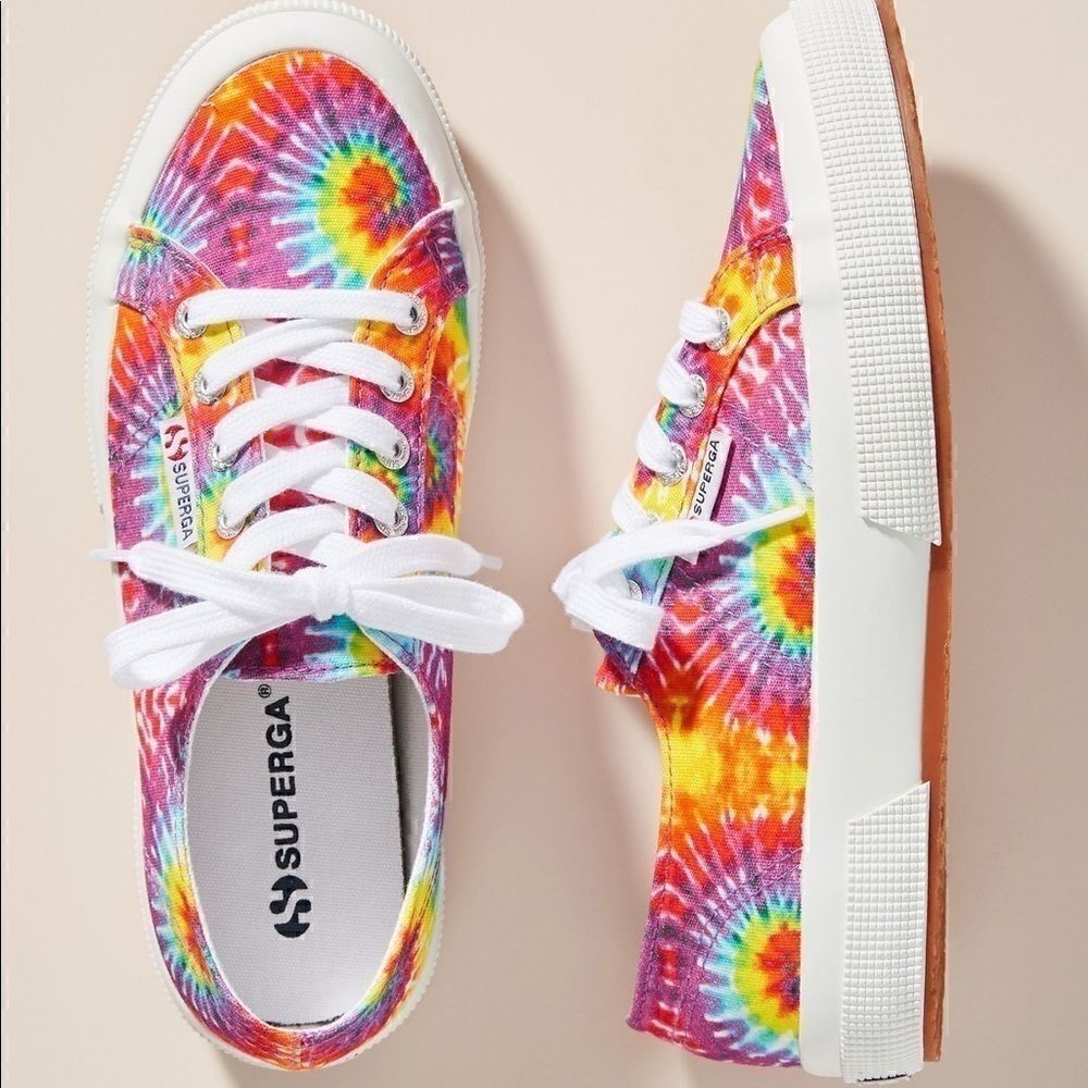 NEW Superga 2750 Fabricfant Tie Dye Sneakers 8.5